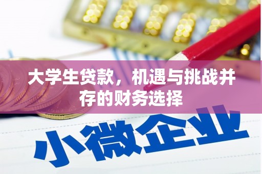 前镇大学生贷款，机遇与挑战并存的财务选择