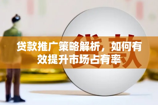 前镇贷款推广策略解析，如何有效提升市场占有率