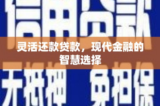 前镇灵活还款贷款，现代金融的智慧选择