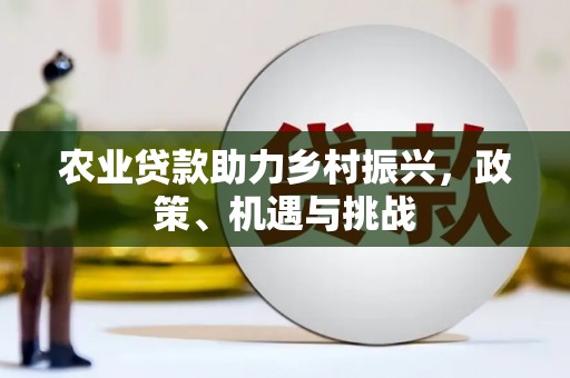 前镇农业贷款助力乡村振兴，政策、机遇与挑战