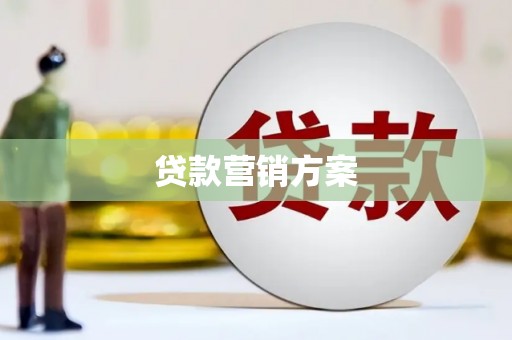 前镇贷款营销方案