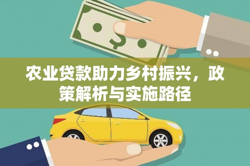 前镇农业贷款助力乡村振兴，政策解析与实施路径