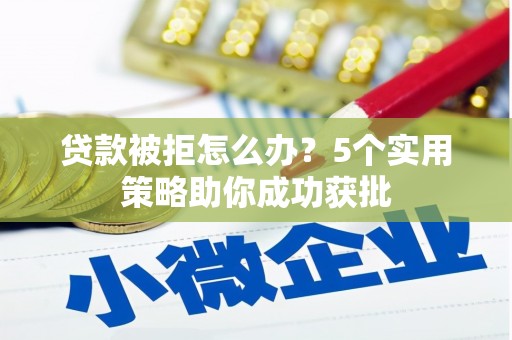 前镇贷款被拒怎么办？5个实用策略助你成功获批
