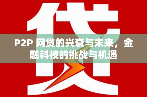 前镇P2P 网贷的兴衰与未来，金融科技的挑战与机遇