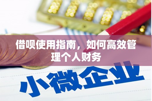 前镇借呗使用指南，如何高效管理个人财务