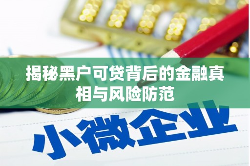 前镇揭秘黑户可贷背后的金融真相与风险防范