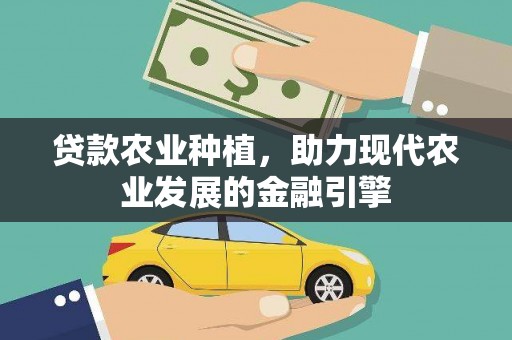 前镇贷款农业种植，助力现代农业发展的金融引擎