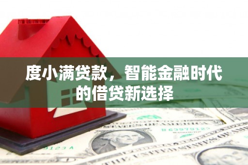 前镇度小满贷款，智能金融时代的借贷新选择