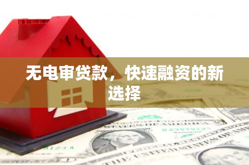 前镇无电审贷款，快速融资的新选择