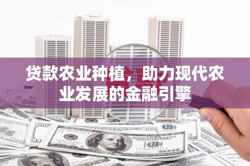 前镇贷款农业种植，助力现代农业发展的金融引擎