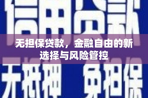 前镇无担保贷款，金融自由的新选择与风险管控