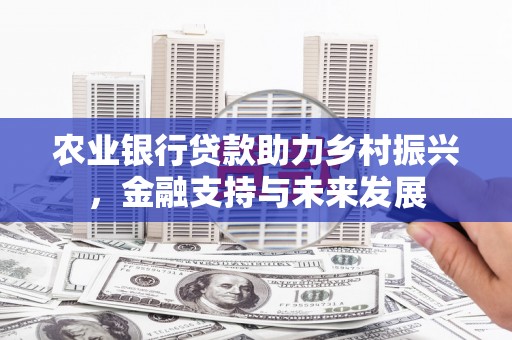 前镇农业银行贷款助力乡村振兴，金融支持与未来发展