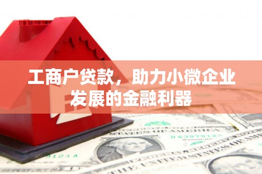 前镇工商户贷款，助力小微企业发展的金融利器