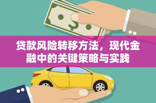 前镇贷款风险转移方法，现代金融中的关键策略与实践