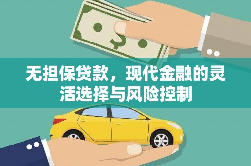 前镇无担保贷款，现代金融的灵活选择与风险控制