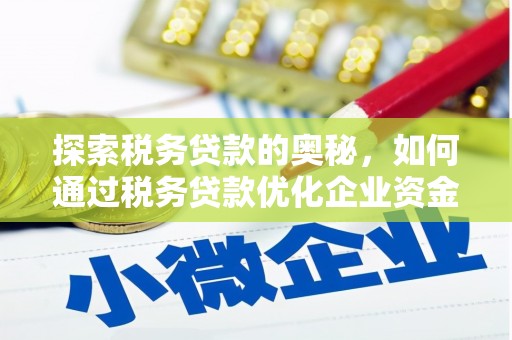 前镇探索税务贷款的奥秘，如何通过税务贷款优化企业资金流