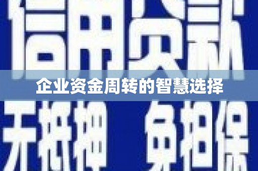 前镇企业资金周转的智慧选择