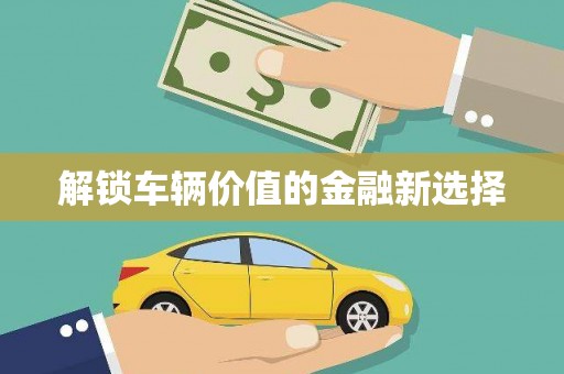 前镇解锁车辆价值的金融新选择