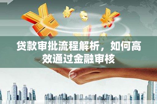 前镇贷款审批流程解析，如何高效通过金融审核