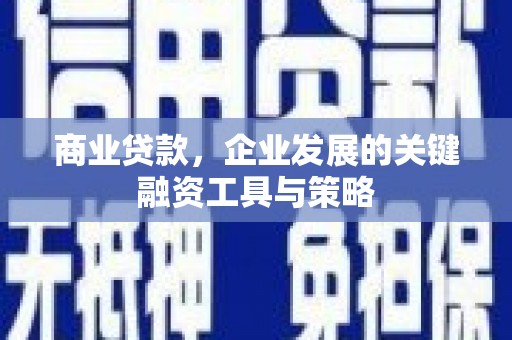 前镇商业贷款，企业发展的关键融资工具与策略