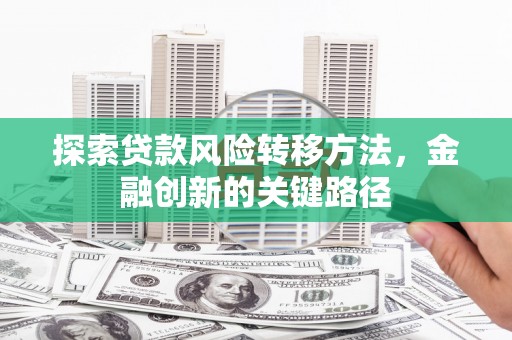 前镇探索贷款风险转移方法，金融创新的关键路径