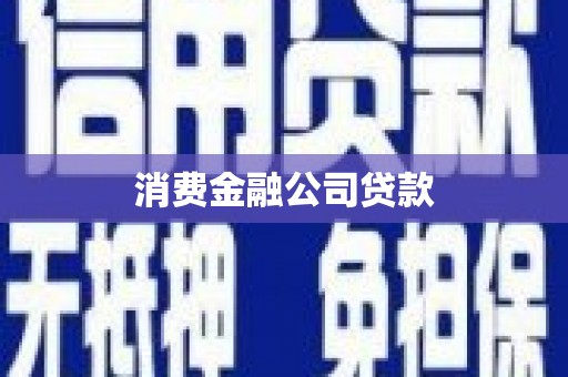 前镇消费金融公司贷款