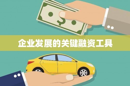 前镇企业发展的关键融资工具