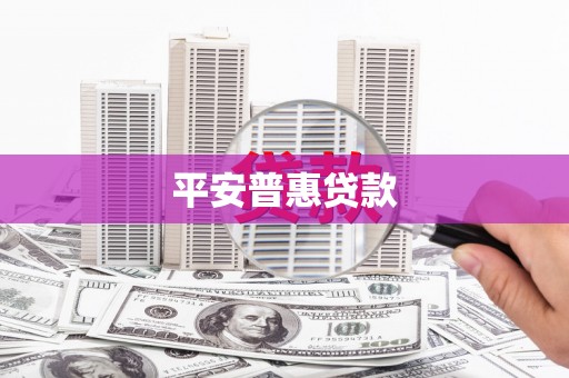 前镇平安普惠贷款