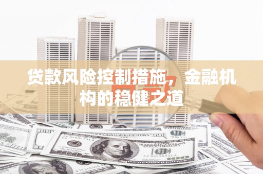 前镇贷款风险控制措施，金融机构的稳健之道