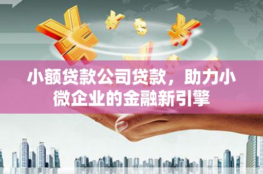 前镇小额贷款公司贷款，助力小微企业的金融新引擎