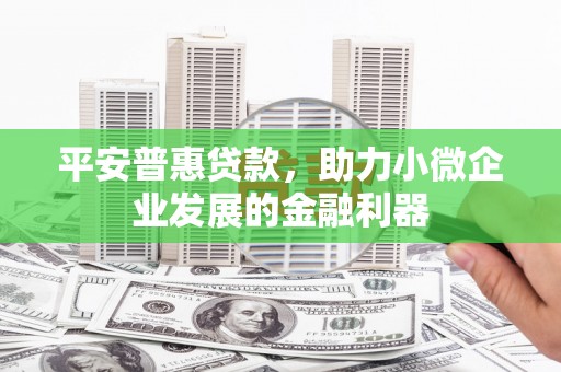 前镇平安普惠贷款，助力小微企业发展的金融利器