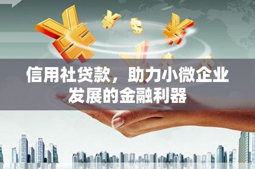 前镇信用社贷款，助力小微企业发展的金融利器