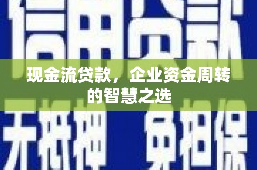 前镇现金流贷款，企业资金周转的智慧之选