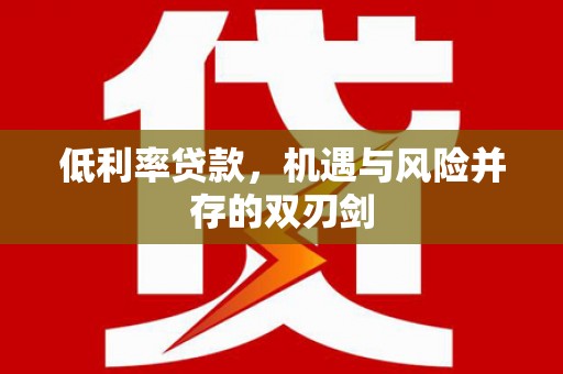 前镇低利率贷款，机遇与风险并存的双刃剑