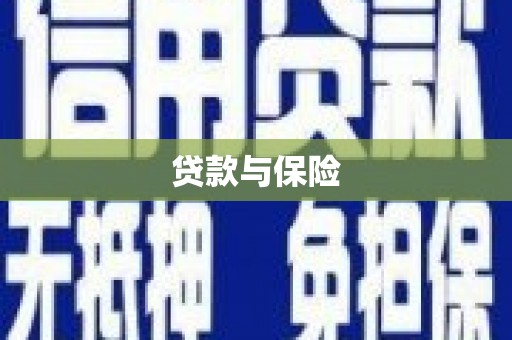 前镇贷款与保险