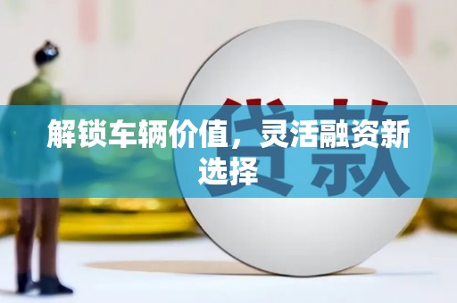 前镇解锁车辆价值，灵活融资新选择