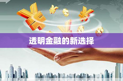 前镇透明金融的新选择