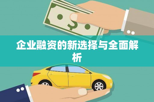 前镇企业融资的新选择与全面解析