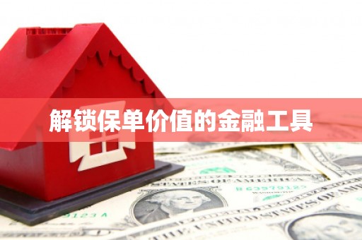 前镇解锁保单价值的金融工具