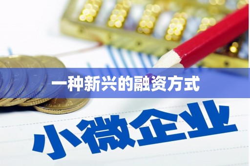 前镇一种新兴的融资方式